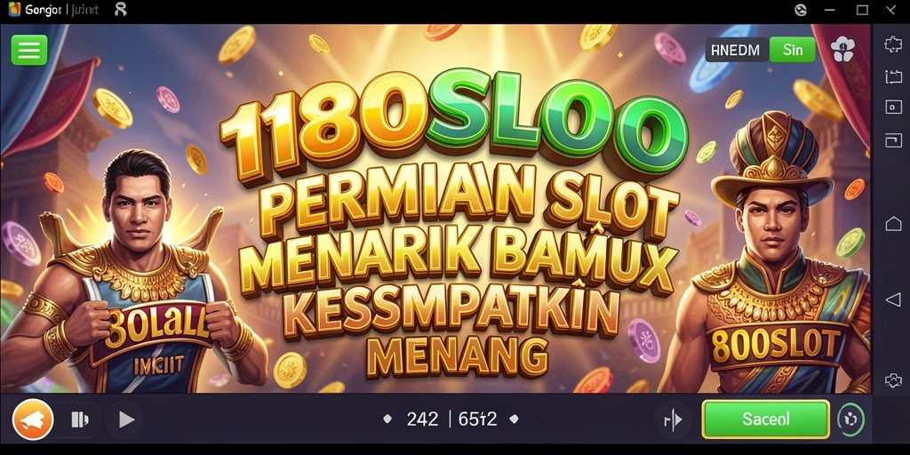 Tampilan menarik dari gameplay 180SLOT yang penuh warna.