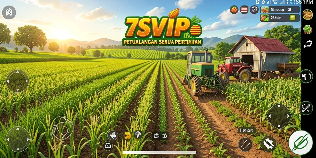 Gameplay seru di 7SVIP dengan berbagai aktivitas pertanian.