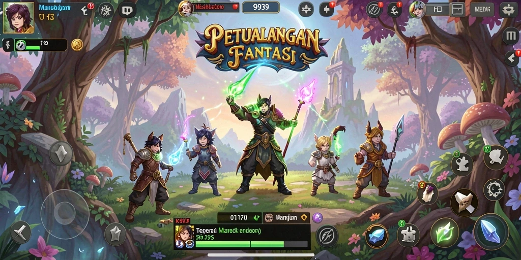 Screenshot gameplay RPG 9939 dengan aksi seru dan petualangan.