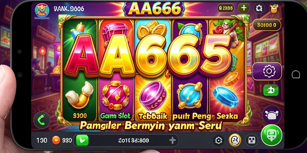 Tampilan gameplay AA666 yang menarik dan penuh warna.