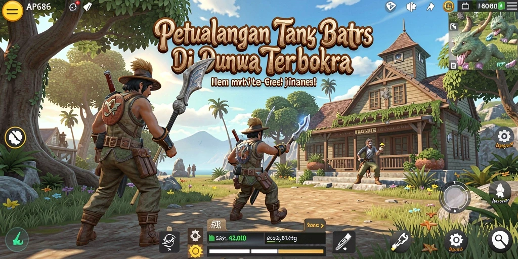Screenshot menunjukkan pengalaman menjelajah yang seru dan mendetail di dunia Open World.