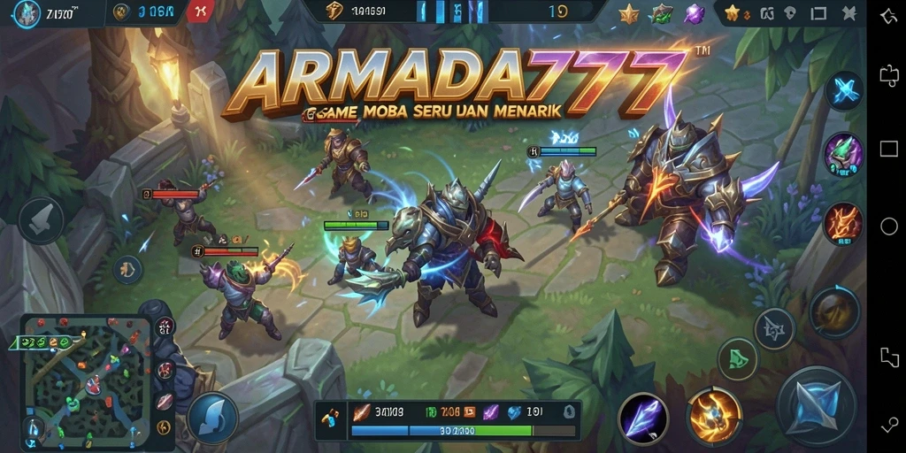 Tampilan menarik dari gameplay MOBA ARMADA777 dengan aksi seru.