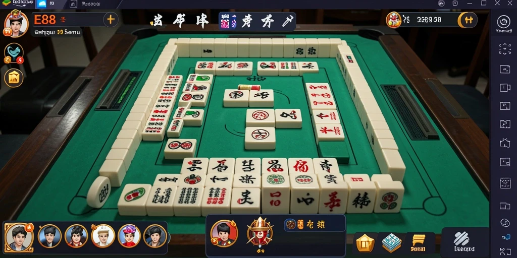 Tampilan gameplay E88 yang menantang dan seru dalam Mahjong.