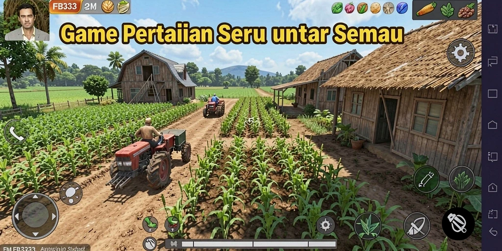 Tampilan menarik dari gameplay pertanian FB333.