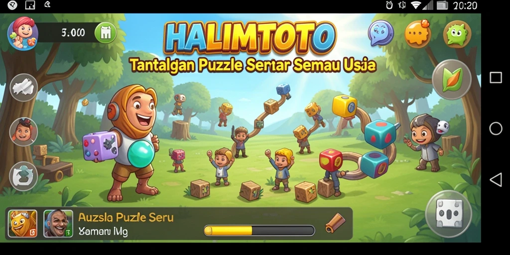 Tampilan gameplay HALIMTOTO yang menarik dan menantang.