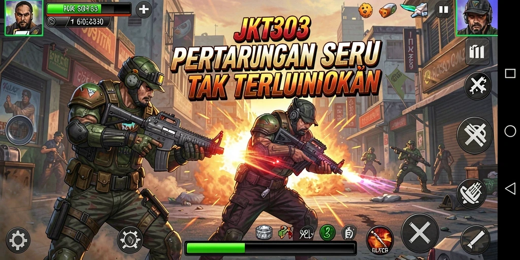 Gameplay seru JKT303 dengan pertarungan yang menegangkan.