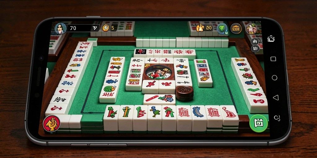 Screenshot gameplay KAKRP menampilkan strategi Mahjong yang mendebarkan.