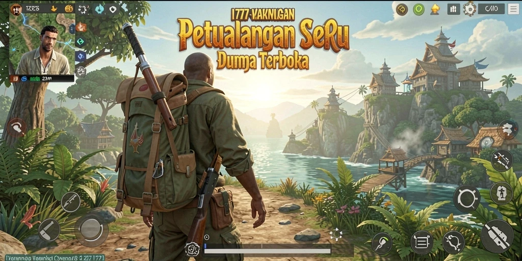 Screenshot gameplay L777 menampilkan dunia terbuka yang luas dan memukau.