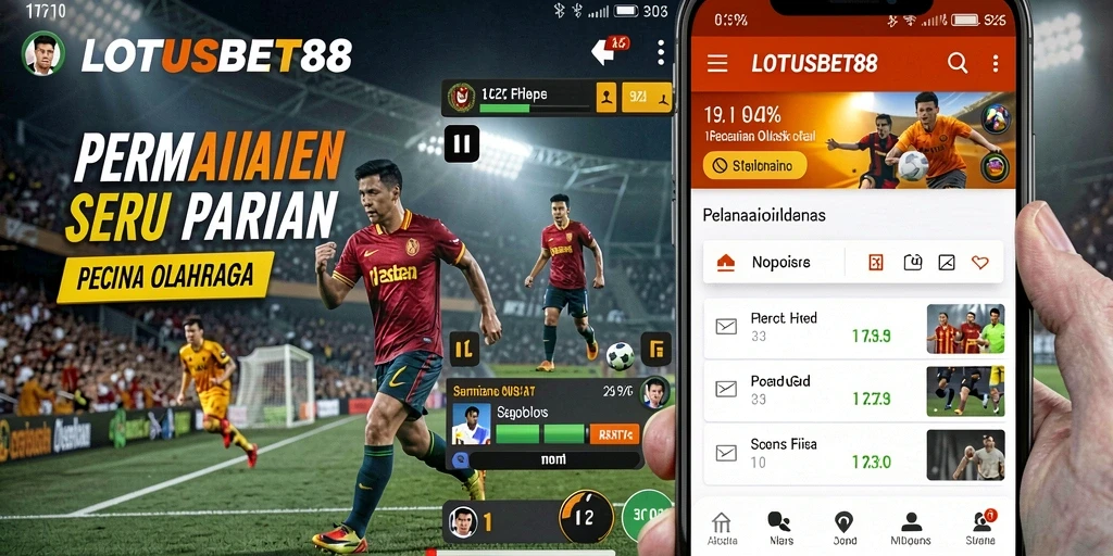 Tampilan gameplay LOTUSBET88 yang penuh aksi olahraga.