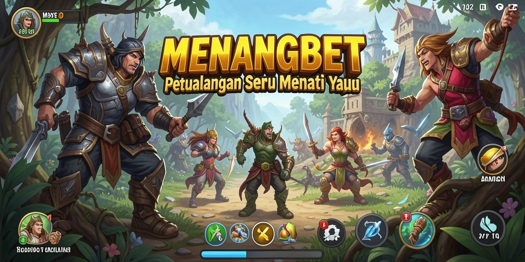 Tangkapan layar gameplay <strong>MENANGBET</strong> yang menampilkan petualangan seru dan karakter unik.