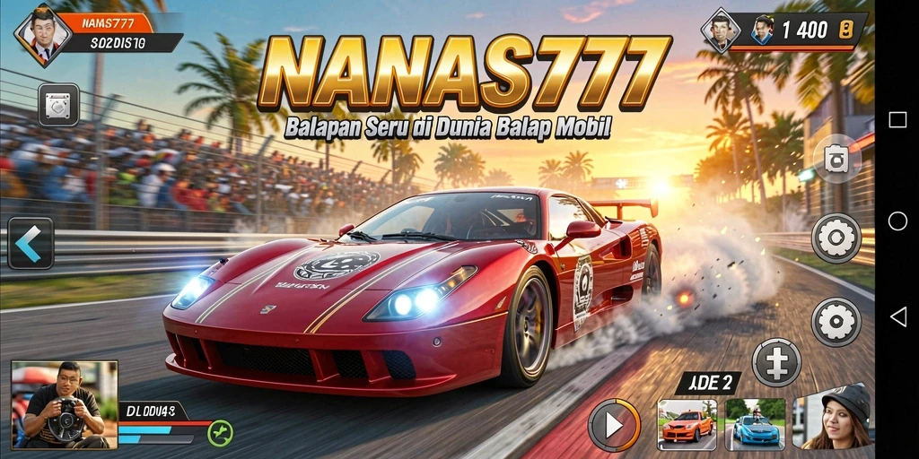 Gameplay NANAS777 yang intens dan seru saat balapan.