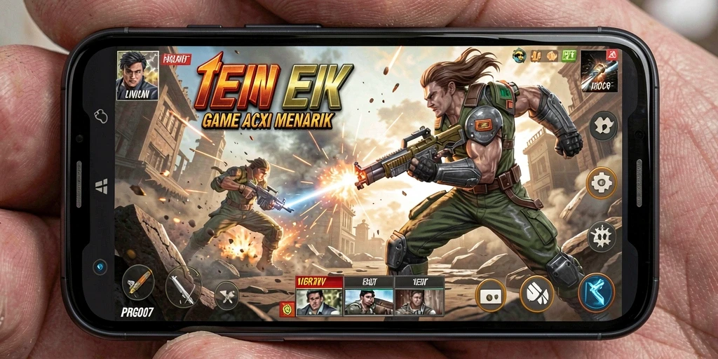 Screenshot PRG007 menampilkan aksi pertempuran yang mendebarkan.