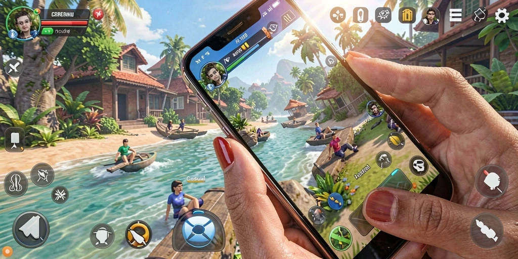 Tangkapan layar gameplay RI188 yang penuh warna dan menyenangkan.