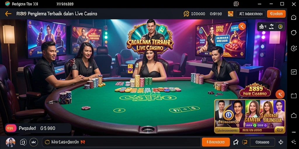 Gameplay Live Casino RI889 yang menarik dan interaktif.