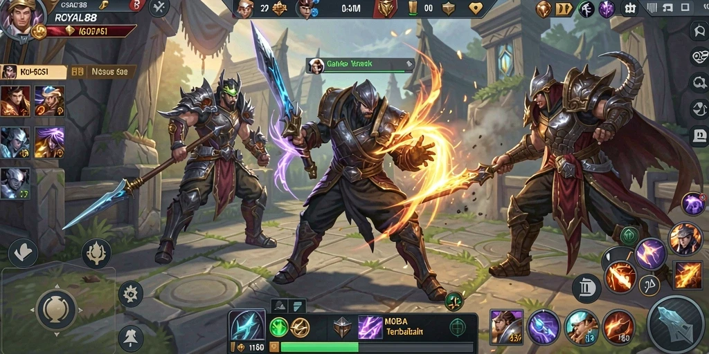 Gameplay menarik dari ROYAL88 dengan aksi pertempuran seru.