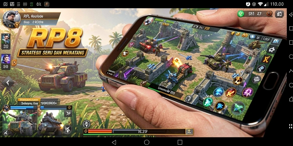 Tampilan gameplay RP8 yang menegangkan dan penuh strategi.