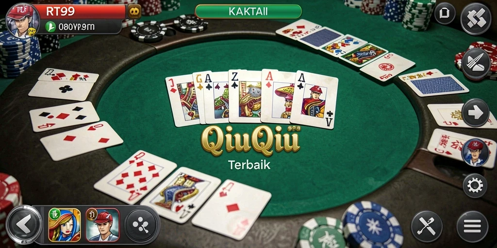 Tampilan gameplay QiuQiu yang seru dan menantang.