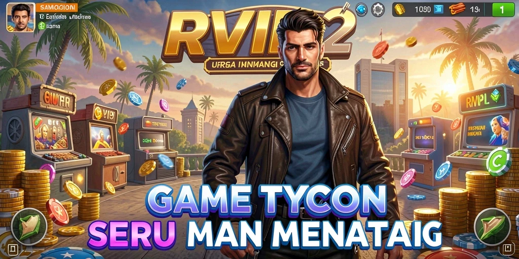 Tampilan gameplay RVIP2 yang mendebarkan dalam dunia Tycoon.