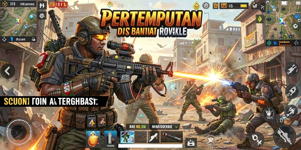 Gameplay mendebarkan dalam pertempuran Battle Royale S13.
