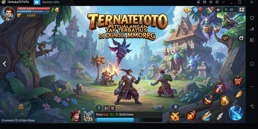 Tampilan menarik dari gameplay MMORPG TERNATETOTO.
