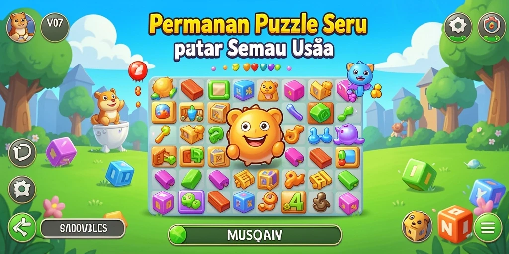 Tampilan gameplay seru dari V07 yang penuh tantangan.